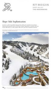 St. Regis Deer Valley - The Residences 'Slope-Side Sophistication' Ad